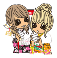 Christmas & New Year Gal sticker #326326