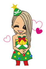 Christmas & New Year Gal sticker #326330
