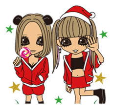 Christmas & New Year Gal sticker #326339