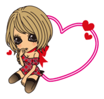 Winter & Valentine's whole sticker #326790