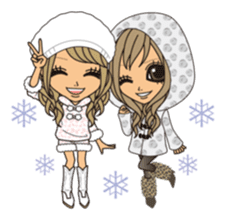 Winter & Valentine's whole sticker #326792