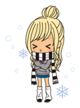 Winter & Valentine's whole sticker #326794