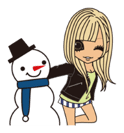 Winter & Valentine's whole sticker #326817