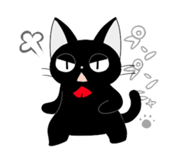blackcat chibi sticker #327043
