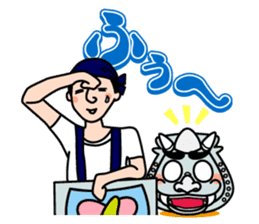 Gin-san of Smoked Roof Tile sticker #328081