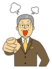Senior Businessman sticker #328174