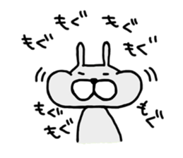 Ogyaa-chan rabbit. sticker #329309