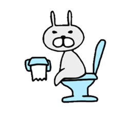 Ogyaa-chan rabbit. sticker #329310