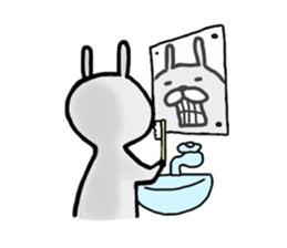 Ogyaa-chan rabbit. sticker #329311