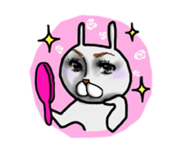 Ogyaa-chan rabbit. sticker #329314