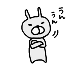 Ogyaa-chan rabbit. sticker #329324