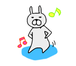 Ogyaa-chan rabbit. sticker #329327