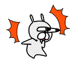 Ogyaa-chan rabbit. sticker #329334
