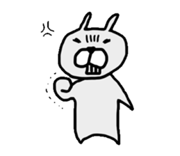 Ogyaa-chan rabbit. sticker #329335