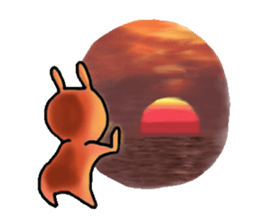 Ogyaa-chan rabbit. sticker #329338