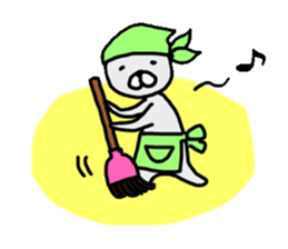 Ogyaa-chan rabbit. sticker #329339