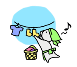 Ogyaa-chan rabbit. sticker #329340