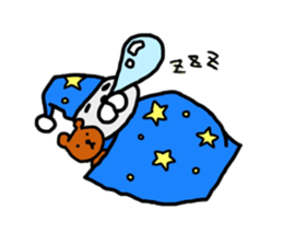 Ogyaa-chan rabbit. sticker #329344