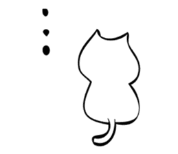 Loose touch Cat sticker #329413