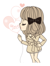 Girl outing of the spring and summer sticker #330292