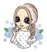 Girl outing of the spring and summer sticker #330296