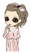 Girl outing of the spring and summer sticker #330302