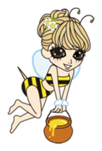 Girl outing of the spring and summer sticker #330304