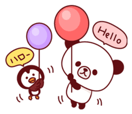 Panda(pon-yan)&Puffin(Puffy)-2- sticker #330865