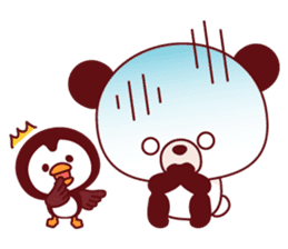 Panda(pon-yan)&Puffin(Puffy)-2- sticker #330879