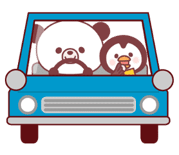 Panda(pon-yan)&Puffin(Puffy)-2- sticker #330881