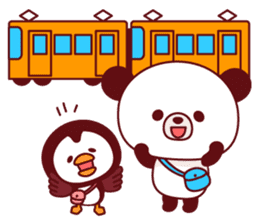 Panda(pon-yan)&Puffin(Puffy)-2- sticker #330883