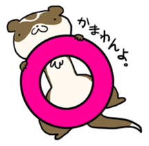 Goofy ferret TOUCH sticker #330909
