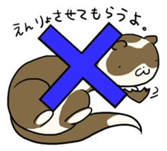 Goofy ferret TOUCH sticker #330910