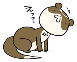 Goofy ferret TOUCH sticker #330921