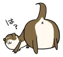 Goofy ferret TOUCH sticker #330922