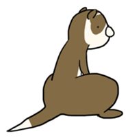 Goofy ferret TOUCH sticker #330923