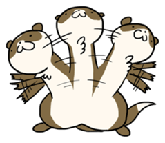 Goofy ferret TOUCH sticker #330935