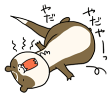 Goofy ferret TOUCH sticker #330941