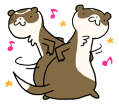 Goofy ferret TOUCH sticker #330943