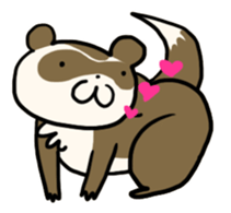 Goofy ferret TOUCH sticker #330944