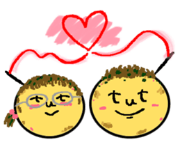 Octopus dumplings "TAKORU" sticker #331433