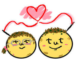 Octopus dumplings "TAKORU" sticker #331433