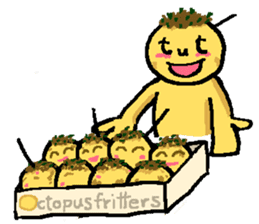 Octopus dumplings "TAKORU" sticker #331452