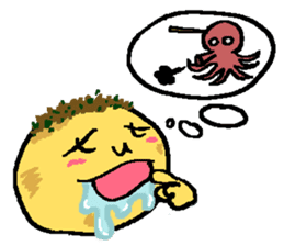 Octopus dumplings "TAKORU" sticker #331460