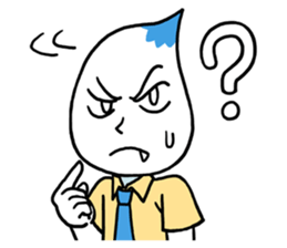 Droplets Man sticker #332305