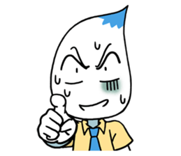 Droplets Man sticker #332323