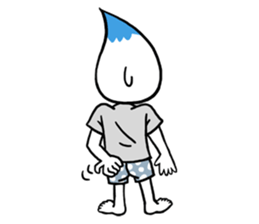 Droplets Man sticker #332329