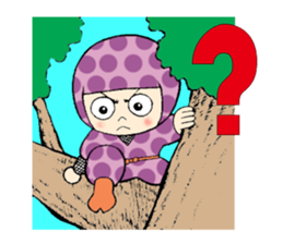 Polka dotninja sticker #332428