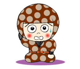 Polka dotninja sticker #332429