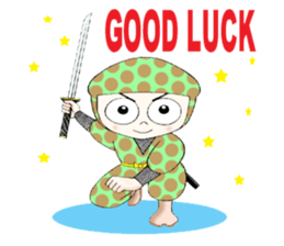 Polka dotninja sticker #332430